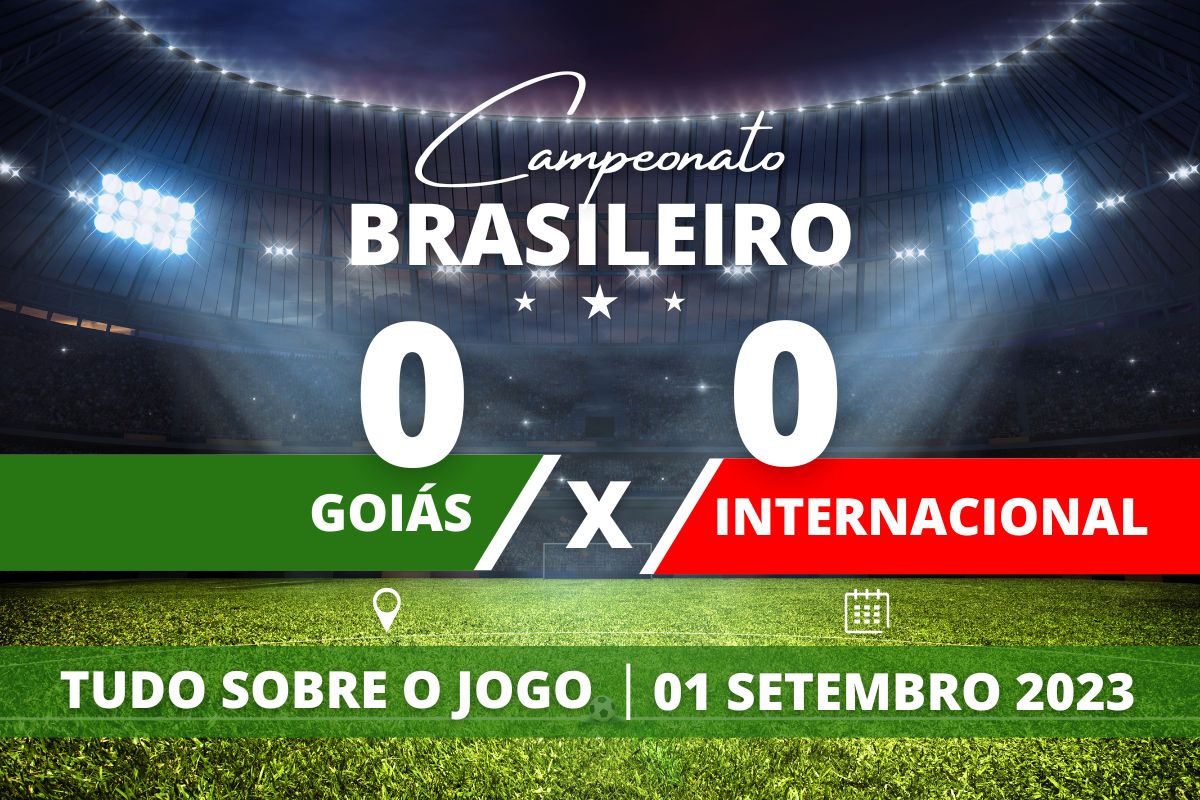 Goiás 0 x 0 Internacional - No Hailê Pinheiro, Goiás e Internacional empatam sem gols na tarde deste sábado e entregam jogo bastante movimentando e disputado mas com poucas oportunidade e três cartões vermelhos já nos momentos finais da partida.
