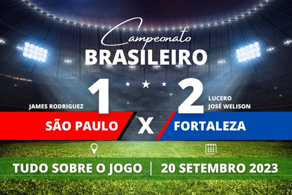 São Paulo 1 x 2 Fortaleza - No Morumbi, Fortaleza mostra superioridade, vence o São Paulo por 2 a 1 e dorme na sétima colocação da tabela com 38 pontos. Partida válida pela 24° rodada do Campeonato Brasileiro.