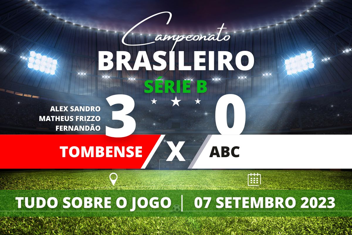 Tombense 3 x 0 ABC - Partida válida pela 27° rodada do Campeonato Brasileiro - Série B.