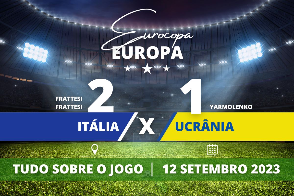 Itália 2 x 1 Ucrânia - pelo jogo de Classificação da Eurocopa Rodada 6