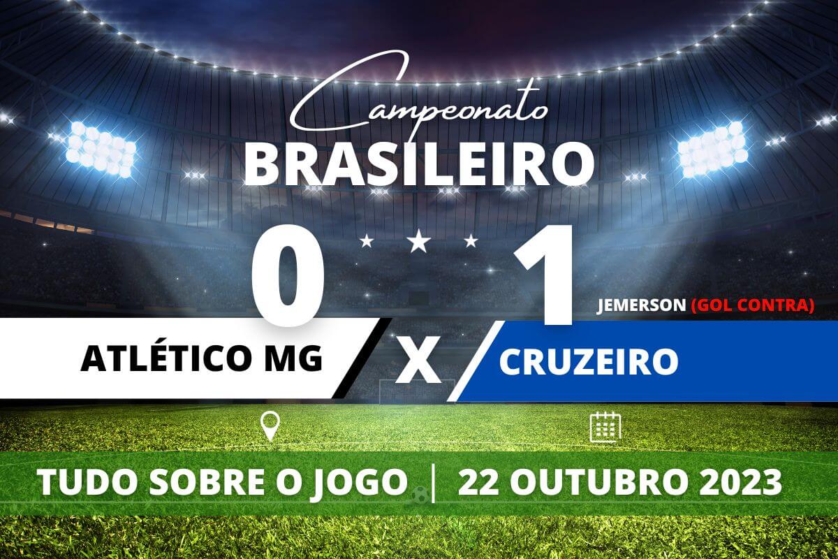 Atlético MG 0 x 1 Cruzeiro - Na Arena MRV gol contra no fim do jogo define a vitória do Cruzeiro.