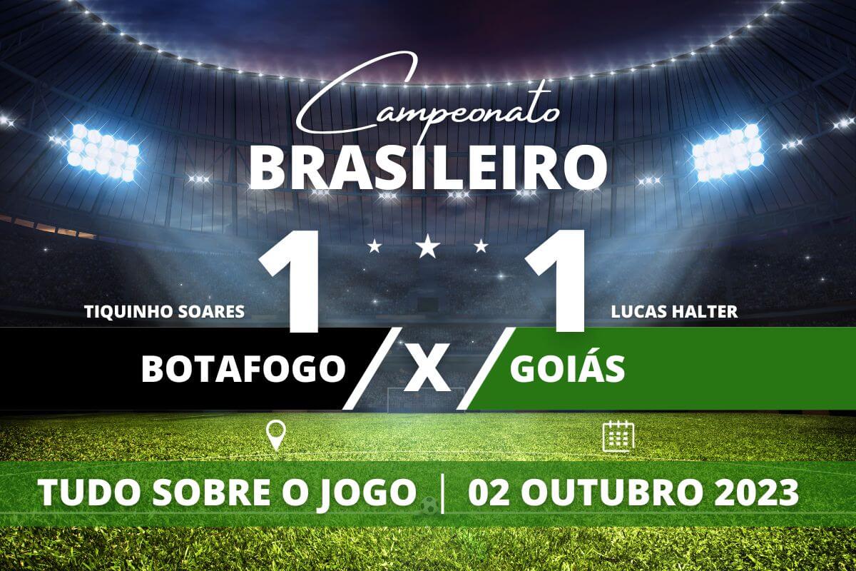 Botafogo 1 x 1 Goiás - Jogando em casa, o líder do campeonato busca o empate com o Goiás, mas pelo menos a diferença para o segundo colocado continua em 7 pontos.