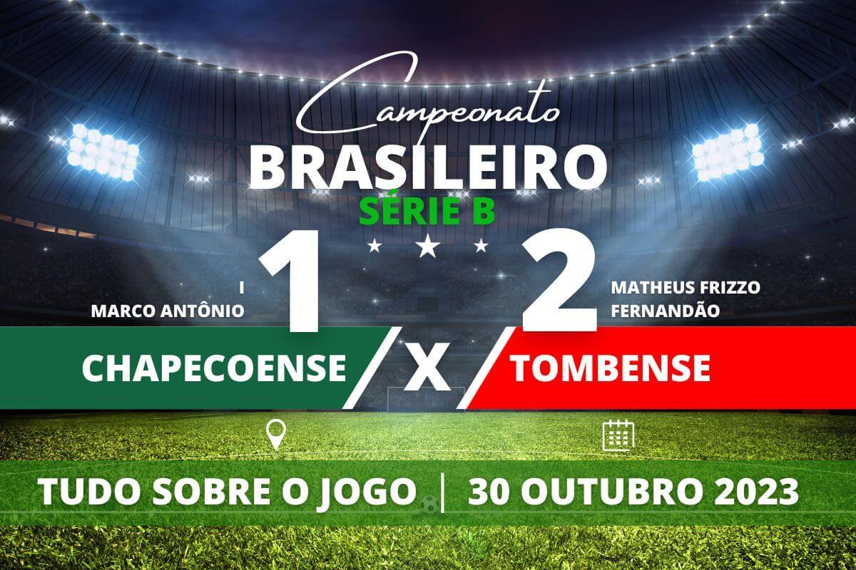 Chapecoense 1 x 2 Tombense - Pela 34ª Rodada do Campeonato Brasileiro Série B