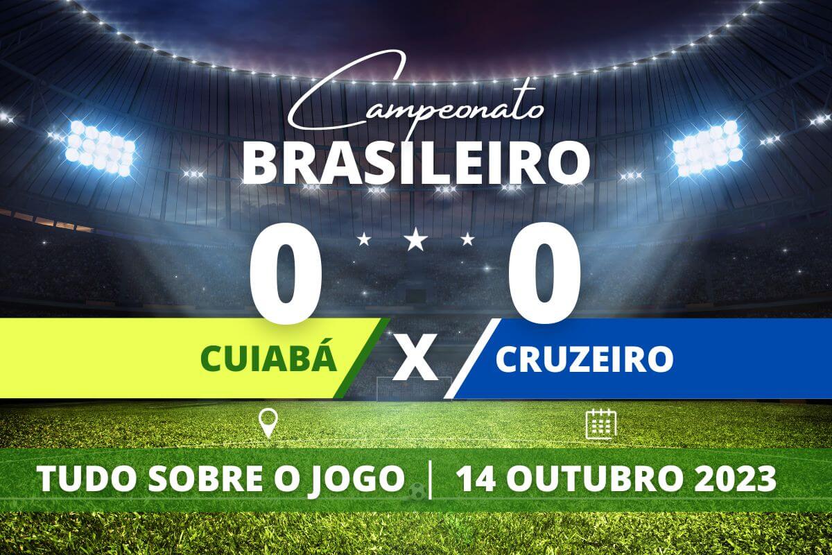 Cuiabá 0 x 0 Cruzeiro - Deu empate na Arena Pantanal. O resultado serve de manutenção dos times na tabela, mas é bom não dar chance para o azar.