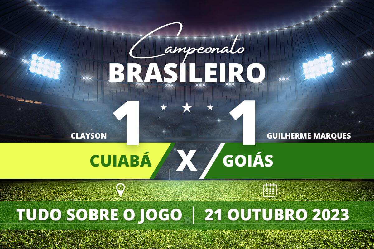 Cuiabá 1 x 1 Goiás - Bom jogo na Arena Pantanal com os 2 times buscando a vitória e criando chances. Por pouco Dourado não vira a partida no segundo tempo.