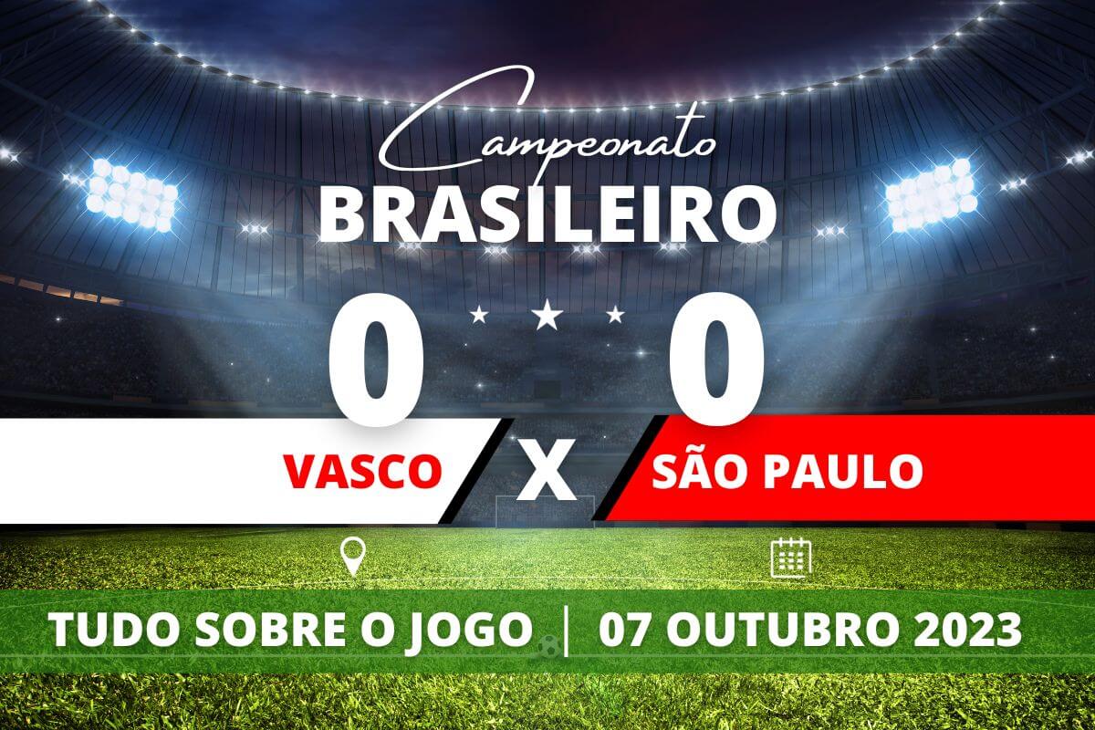 Vasco 0 x 0 São Paulo - Com esse empate o Vasco consegue ficar momentaneamente fora da zona do rebaixamento.