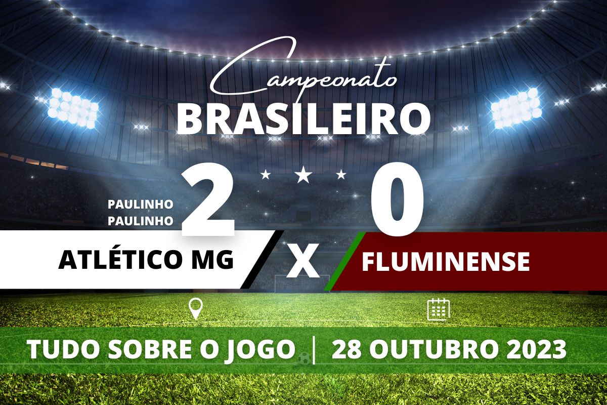 Atlético MG 2 x 0 Fluminense - Em casa, Galo vence o Fluminense com dois gols de Paulinho e termina noite no G-6, assumindo a sexta posição da tabela do Campeonato Brasileiro em partida válida pela 30° rodada. O Tricolor carioca permanece na oitava posição.
