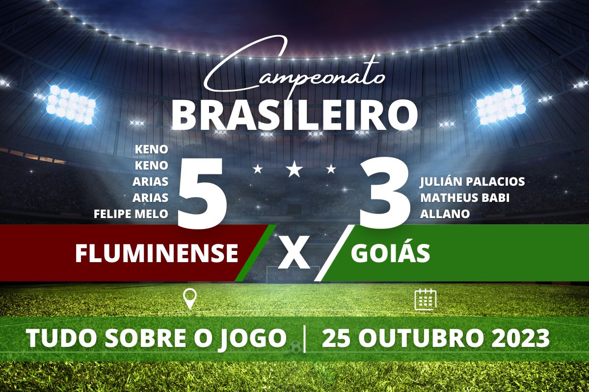 Fluminense 5 x 3 Goiás - Em Volta Redonda, Fluminense consegue quebrar jejum e vence o Goiás por 5 a 3 em partida bastante movimentada pela 29° rodada do Campeonato Brasileiro e se aproxima do G-6.