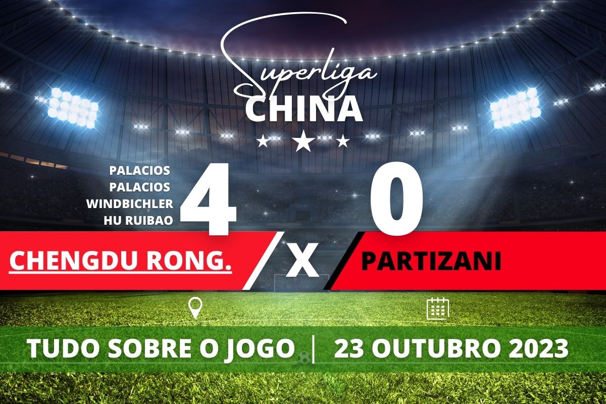 Chengdu Rongcheng 4 x 0 Shenzhen pela 28ª rodada da Superliga da China. Saiba tudo sobre o jogo: escalações prováveis, onde assistir, horário e venda de ingressos