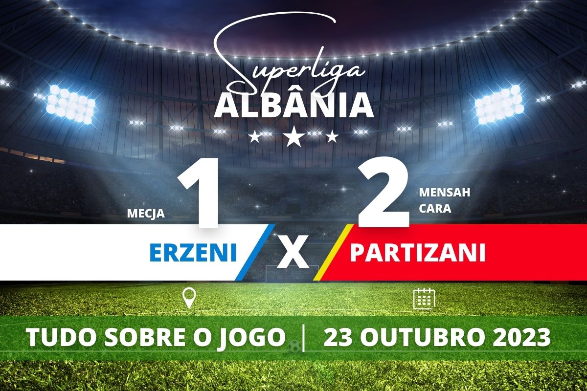 Erzeni 1 x 2 Partizani pela 9ª rodada da Superliga da Albânia. Saiba tudo sobre o jogo: escalações prováveis, onde assistir, horário e venda de ingressos 