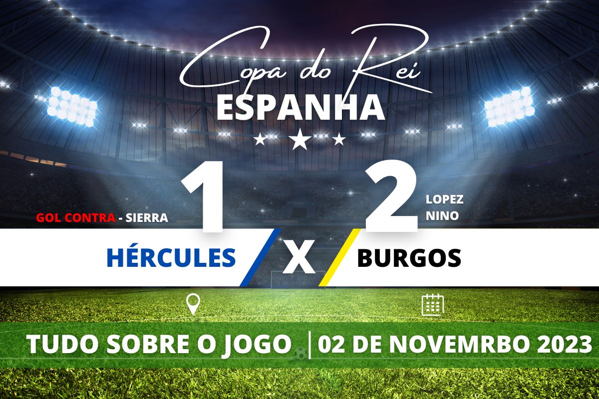 Hércules 1 x 2 Burgos pela 64 avos de final do Copa da Rei. Saiba tudo sobre o jogo: escalações prováveis, onde assistir, horário e venda de ingressos