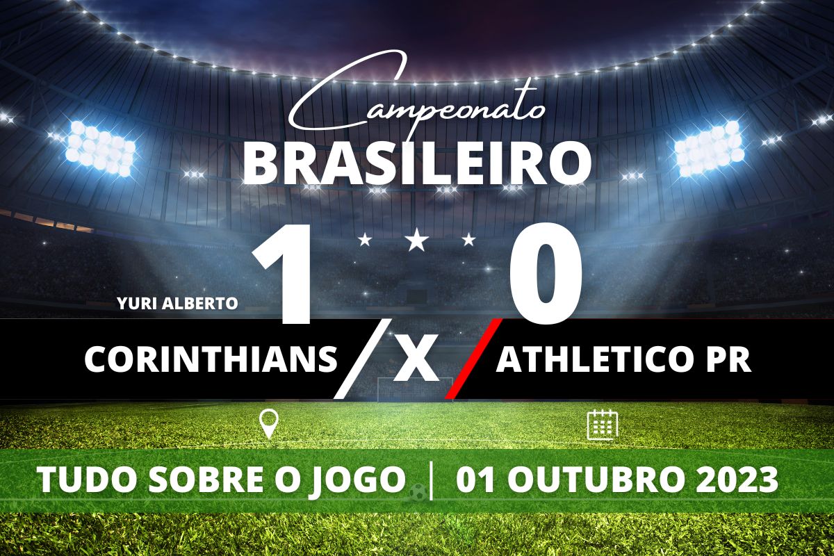 Corinthians 1 x 0 Athletico PR - Na Neo Química Arena, Mano Menezes vence pela primeira em casa após seu retorno ao Corinthians e partida termina no 1 a 0 com gol de Yuri Alberto já no segundo tempo. Jogo válido pela 31° rodada do Campeonato Brasileiro.