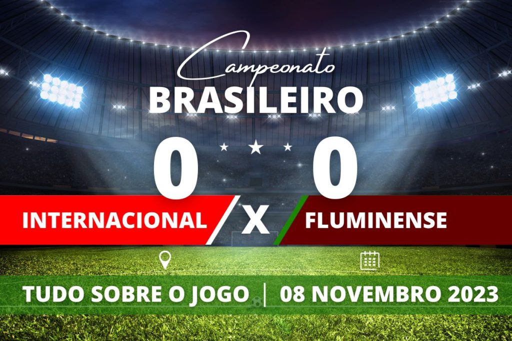 Internacional 0 x 0 Fluminense - No Beira-Rio, Inter e Fluminense termina no 0 a 0 e não se movimentam na tabela em partida válida pela 33° rodada do Campeonato Brasileiro.
