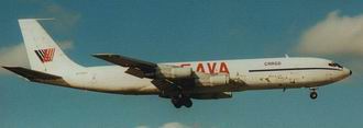 O Boeing 
707-321CH da façanha, é o da foto - 1995